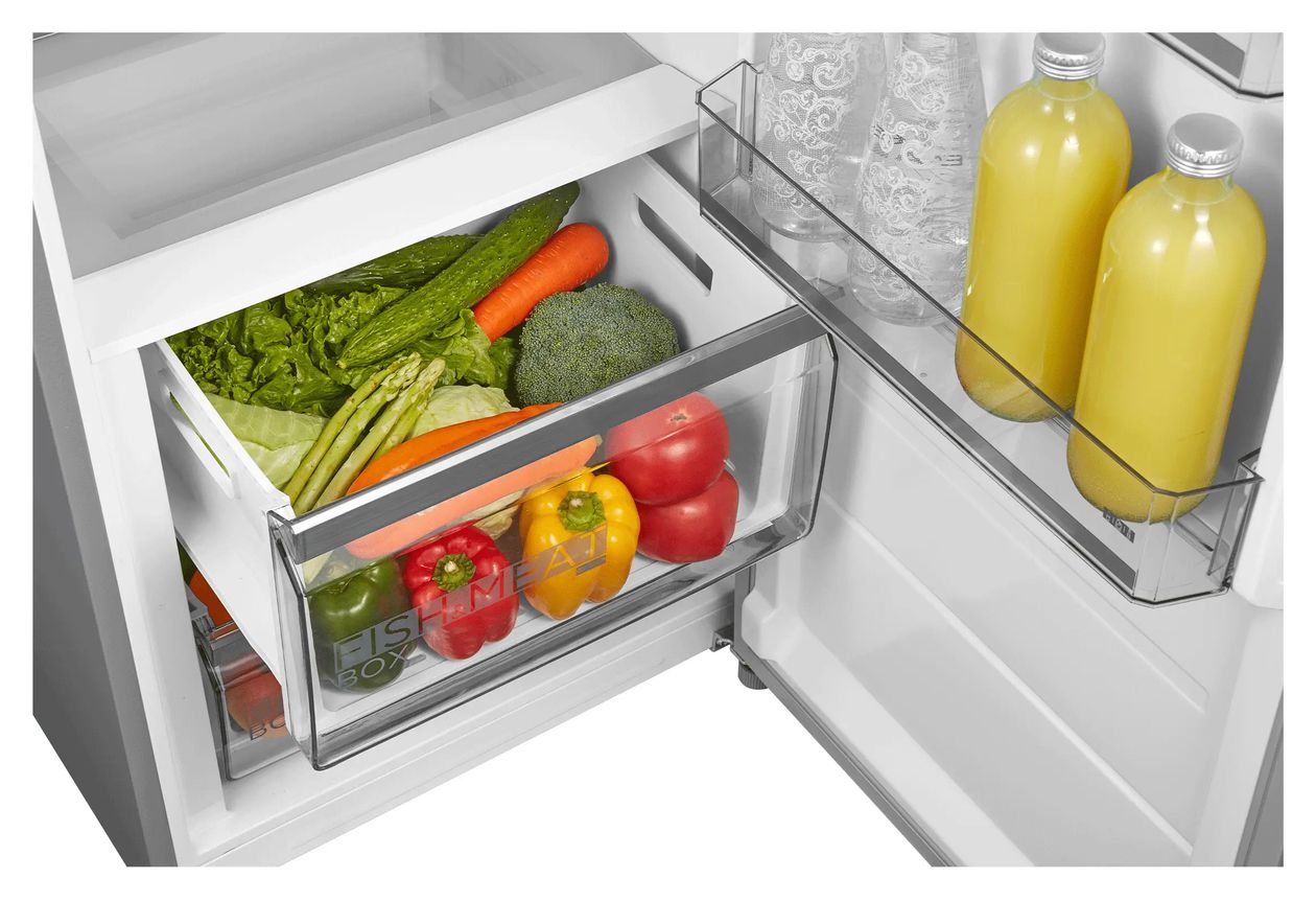 MDRU502MTC46 362 l Kühlschrank freistehend EEK: C 75 kWh Jahr NoFrost  (Edelstahl) 