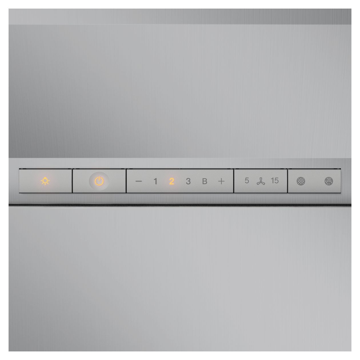 DAC4940 Stella Ambient Abluft/Umluft Dunstabzugshaube/Esse Decke 88 cm (Edelstahl) 