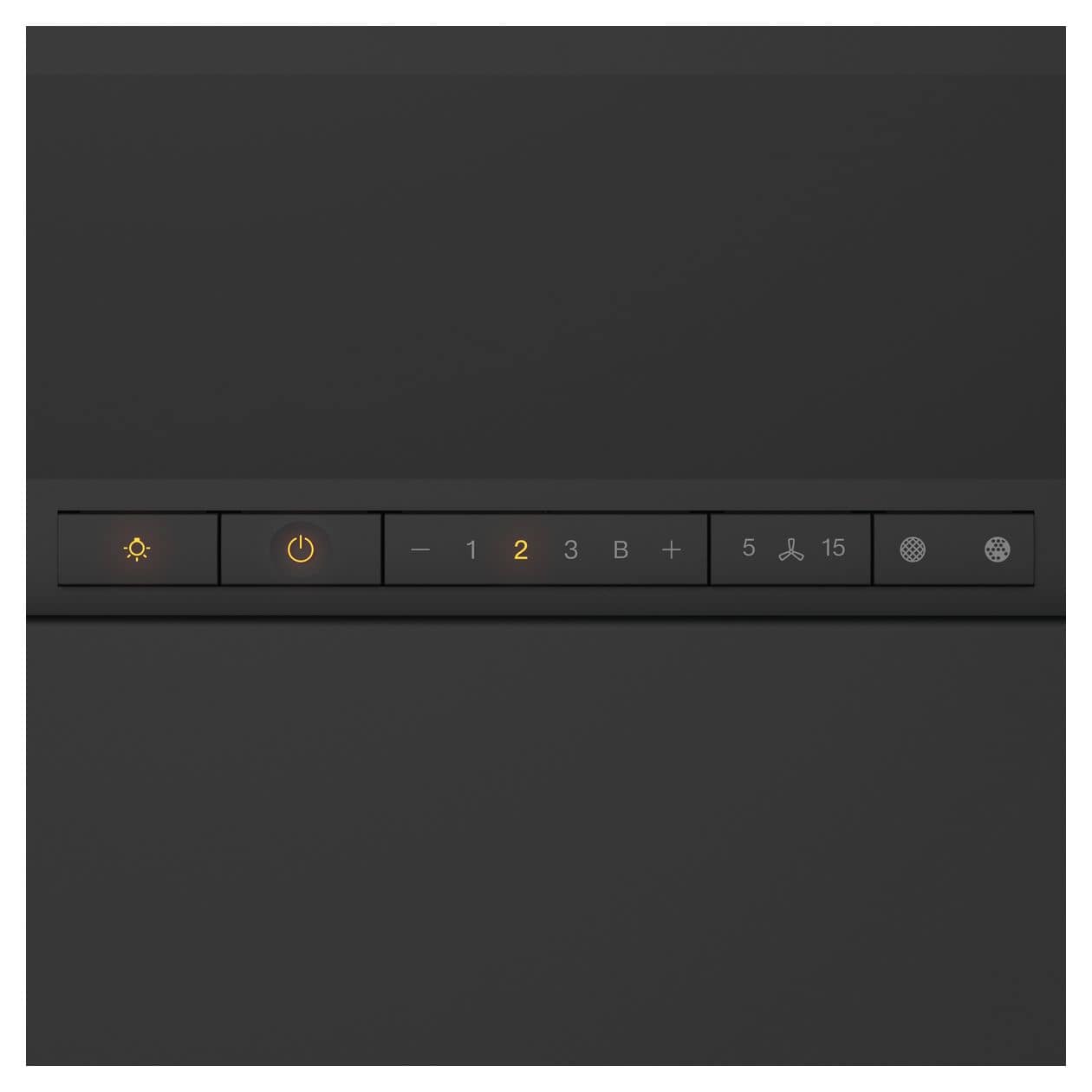 DAC4940 Stella Ambient Abluft/Umluft Dunstabzugshaube/Esse Decke 88 cm (Schwarz) 