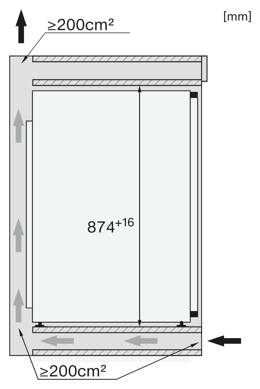 FNS7140C 87 l Einbau Gefrierschrank 122,48 kWh Jahr NoFrost 