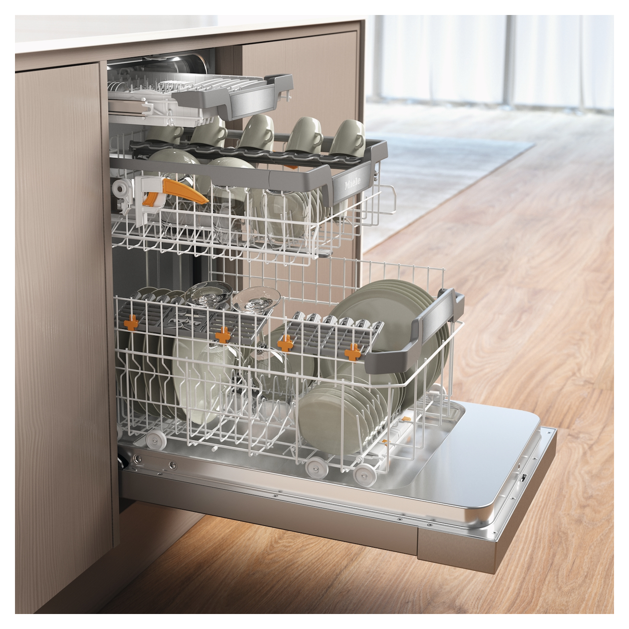 G5940SCU SL 45 cm Geschirrspüler unterbaufähig Leise 9 Maßgedecke Wärmetauscher & Auto Open 