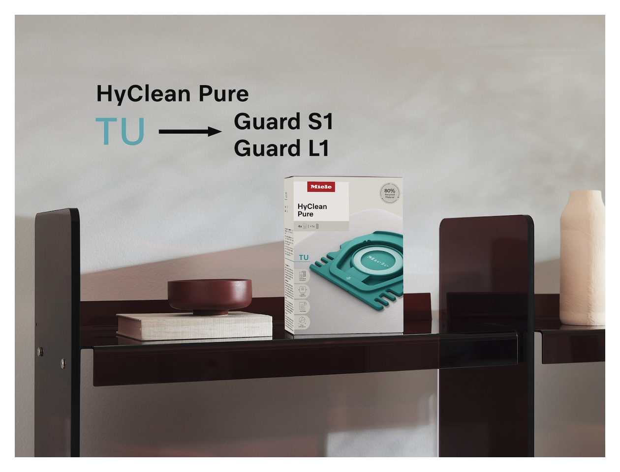 Guard L1 Red Pulse Bodenstaubsauger mit Staubbeutel 890 W Miele AirClean  (Grau, Rot) 