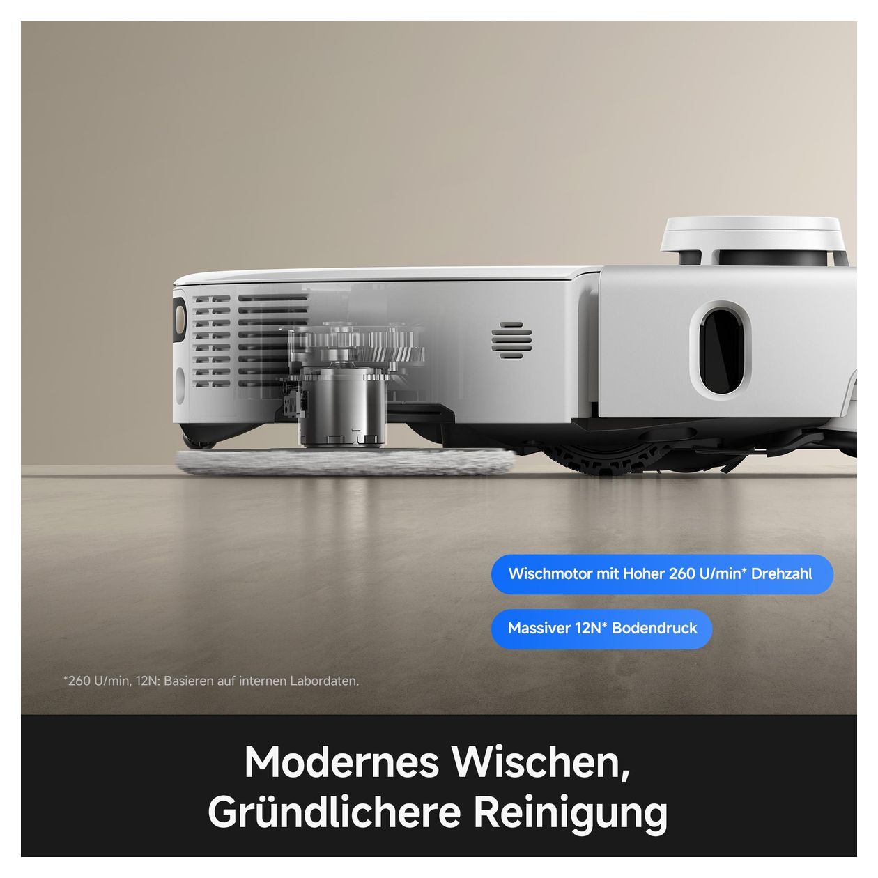 P70 Pro Ultra Saugroboter nass/trocken 30000 Pascal Leistung  (Weiß, Edelstahl) 