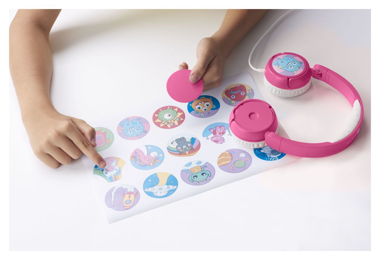Play Patch Kids Kopfhörer Kabelgebunden USB Typ-C  (Pink) 