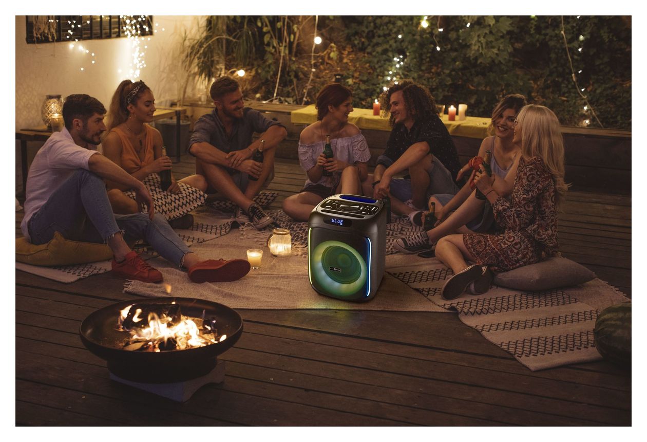 Sound Box Small 40 W Bluetooth Lautsprecher Laufzeit bis 5 h  (Schwarz) 