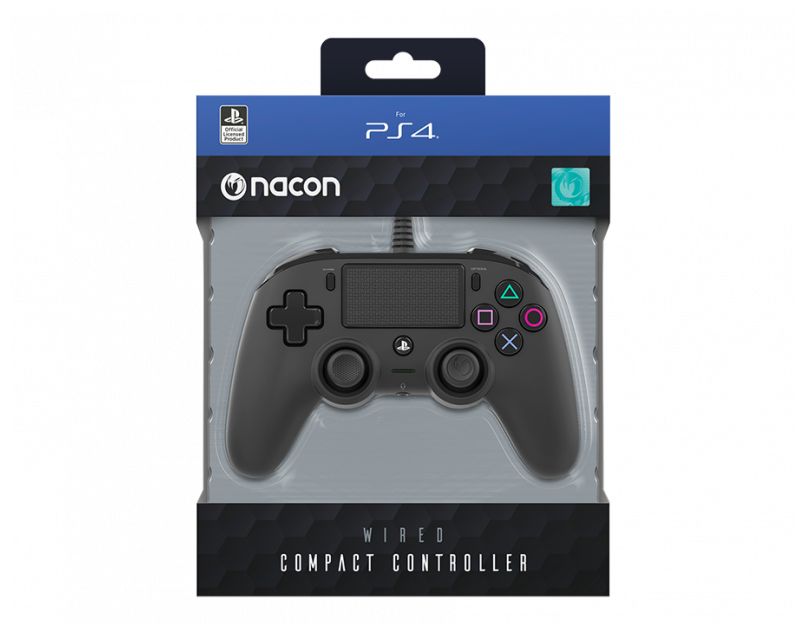 Wired Compact Controller Analog / Digital Gamepad PlayStation 4 Kabelgebunden (Schwarz) 