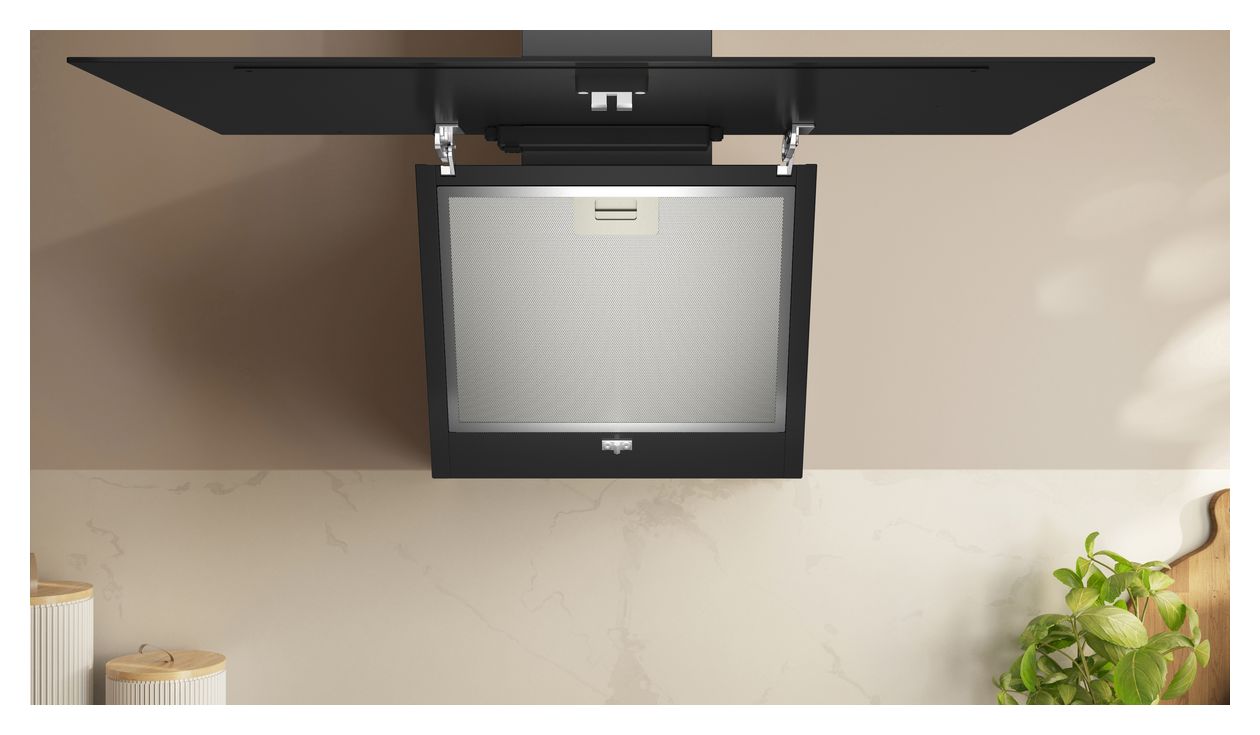 D83IDK1S0 Abluft Dunstabzugshaube/Esse Wand 80 cm (Schwarz) 