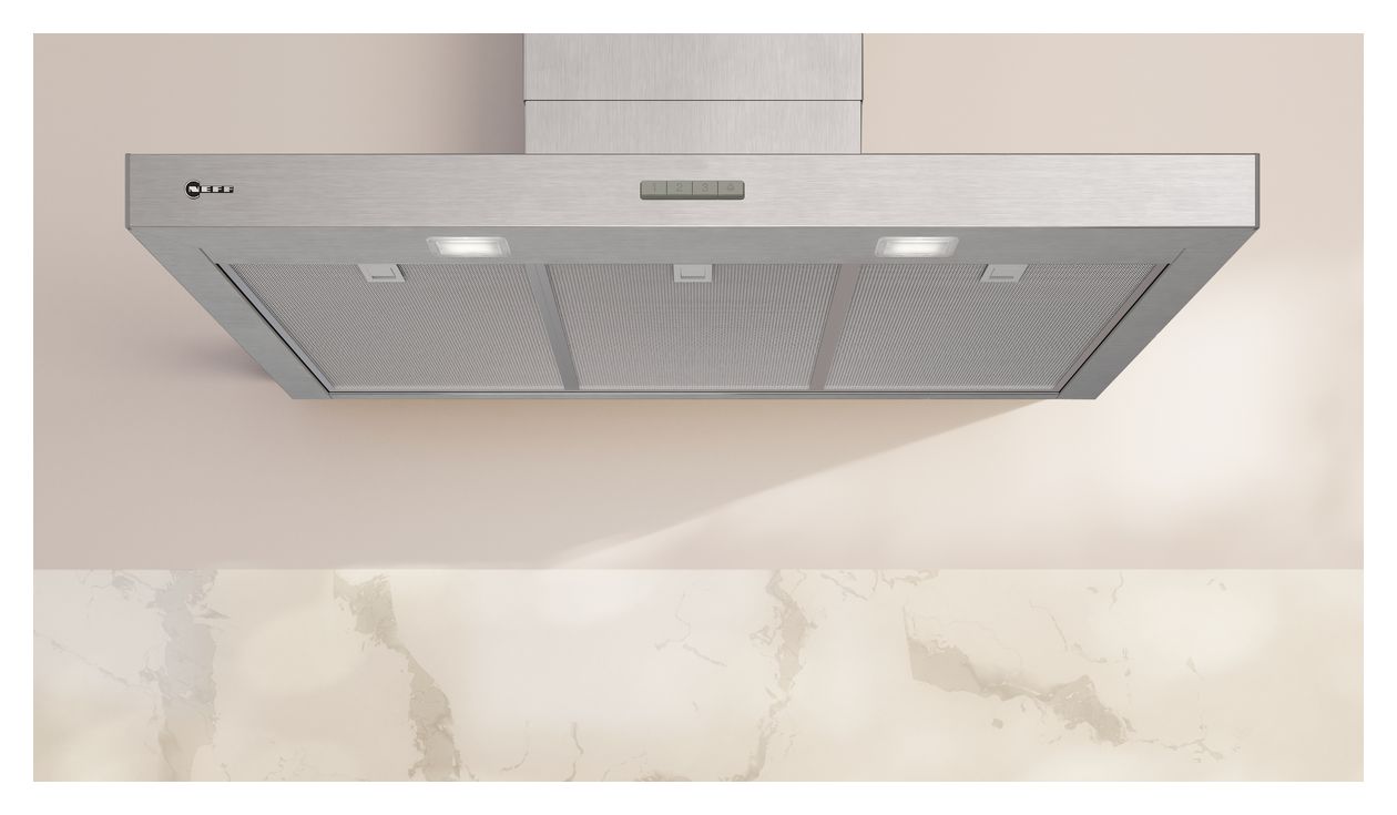 D95BCC2L0 Abluft/Umluft Dunstabzugshaube/Esse Wand 90 cm (Edelstahl) 