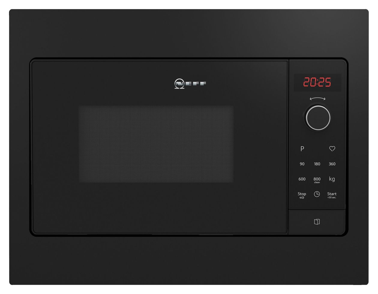N30 HLAWG25S3 Einbau-Mikrowelle 800 W Größe: klein 5 Stufen (Schwarz) 