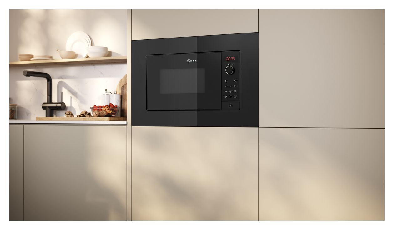 N30 HLAWG26S3 Einbau-Mikrowelle 800 W Größe: klein (Schwarz) 
