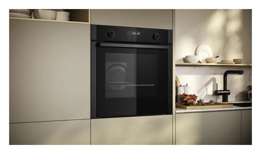 N50 B5ACH7AG3 Einbaubackofen groß AutoClean (Graphit/Grau) 