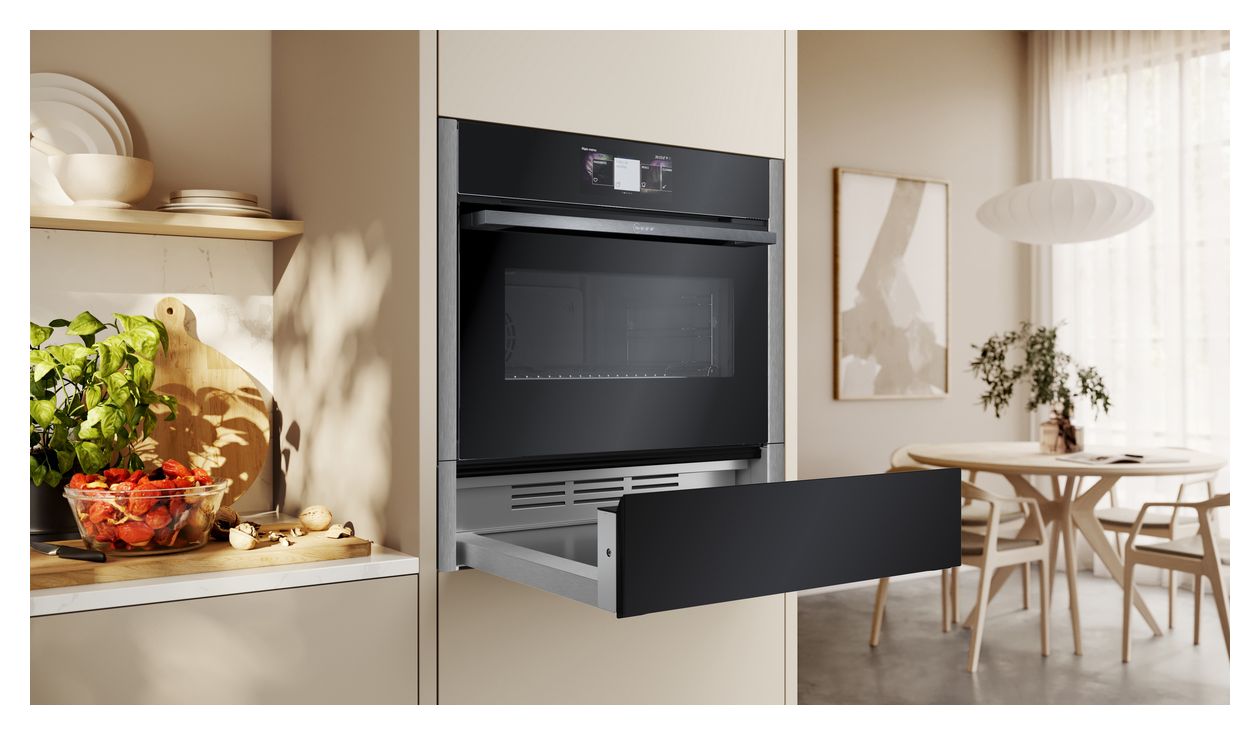 N70 N24HA11N1 Wärmeschublade 14 cm 30 - 80 °C (Edelstahl) 