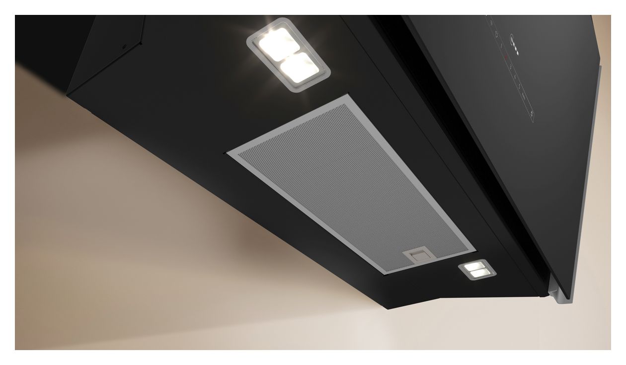 N90 D98IPT2S0 Abluft/Umluft Dunstabzugshaube/Esse Wand (Schwarz) 