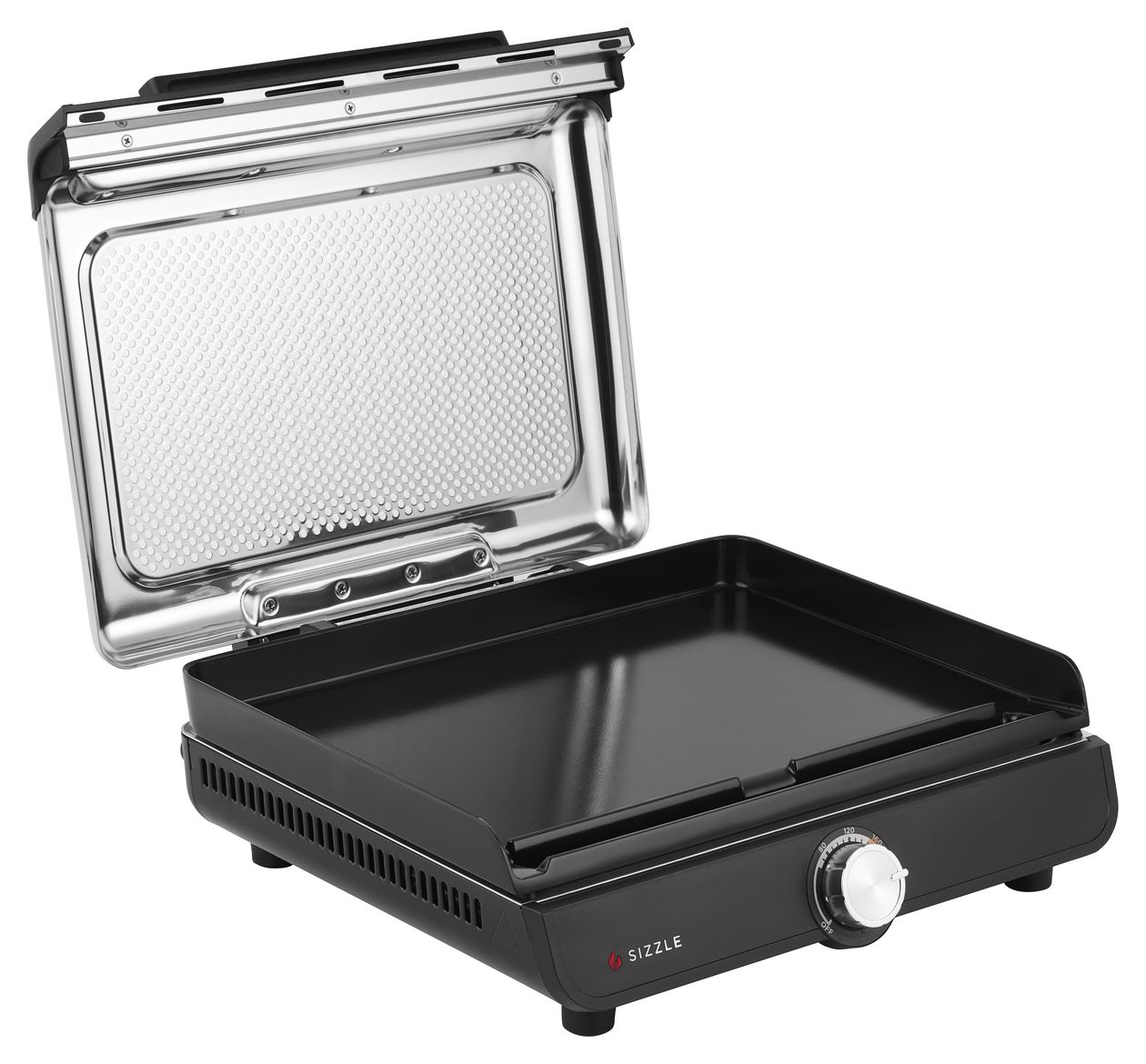 GR101EU Sizzle Grillplatte + Plancha 1 Zone(n) 1450 W mit 233 x 355 mm Fläche  (Schwarz) 