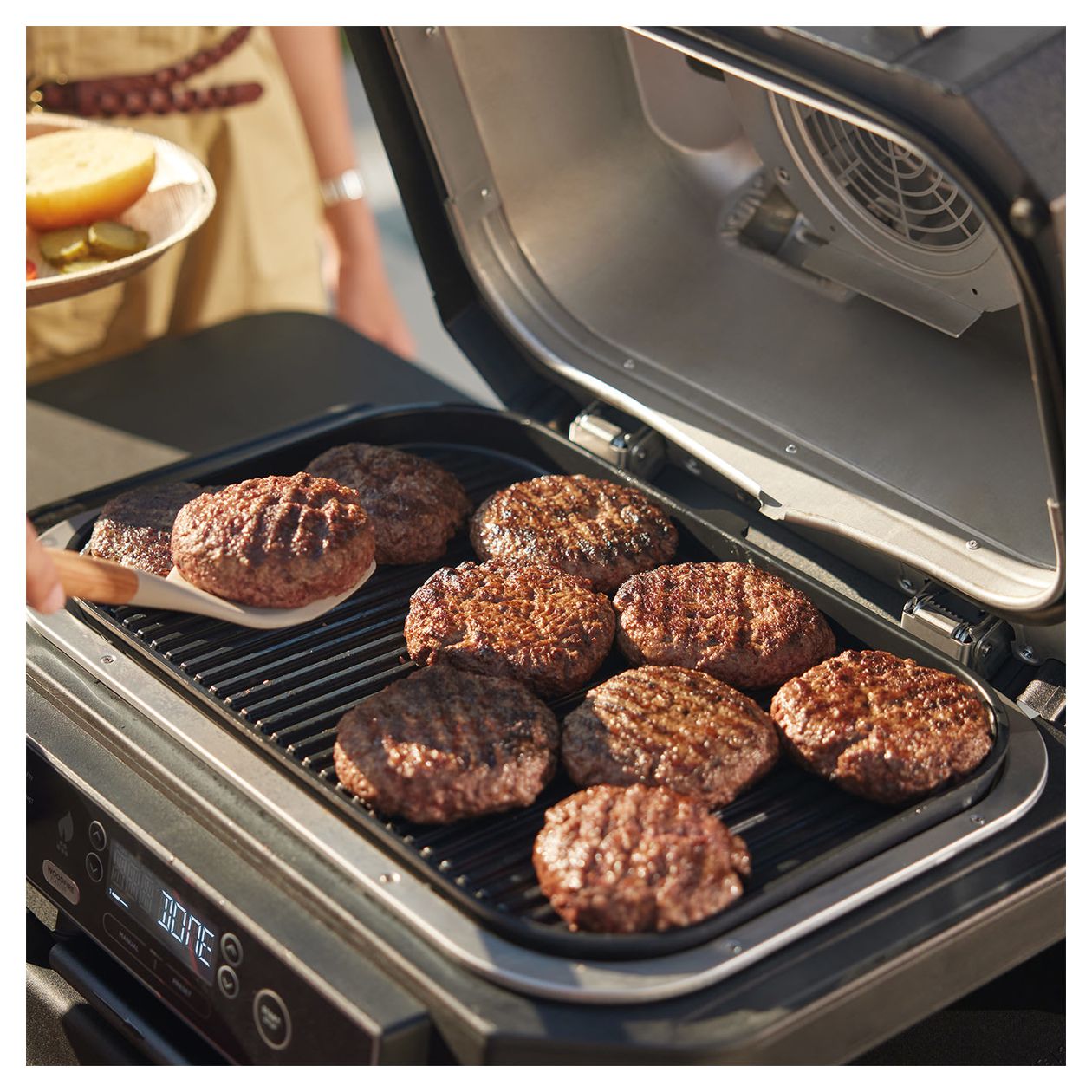 OG850EU Woodfire Pro XL Outdoor Grill und Smoker 1 Zone(n) 1700 W  (Schwarz, Grau) 