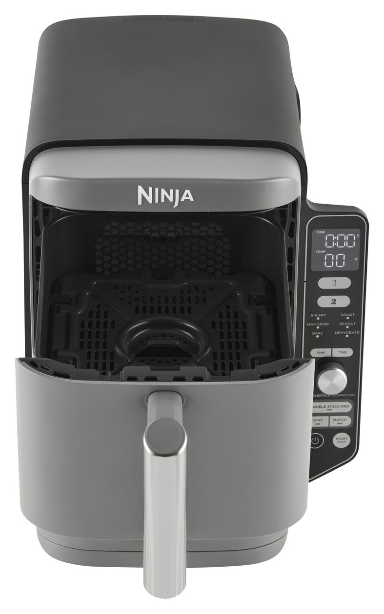 SL400EU Doppel Heißluftfritteuse 9,5 l 2470 W  (Schwarz, Grau) 