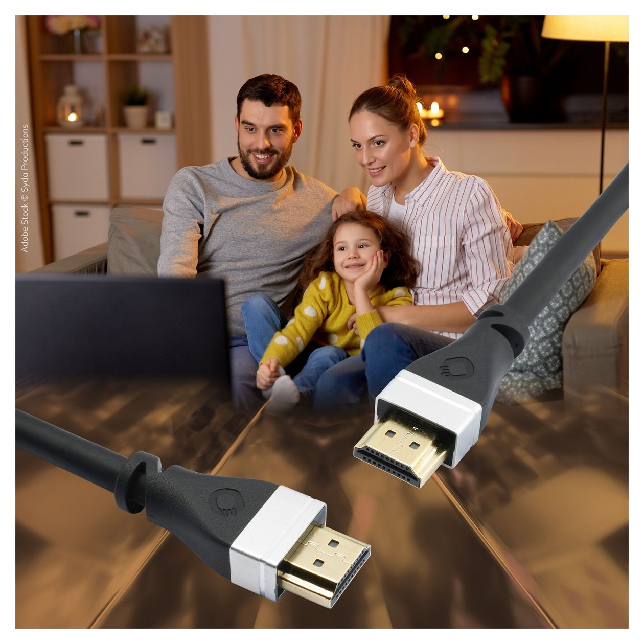 SL UHS 48 Gbit/s Stecker Gerade HDMI auf HDMI Typ A (Standard) 5 m  (Schwarz) 