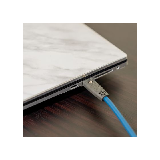 USB Flex Charge CC 0,48 Gbit/s Rundkabel USB C auf USB C Männlich bis 240 W 1 m  (Blau, Schwarz) 