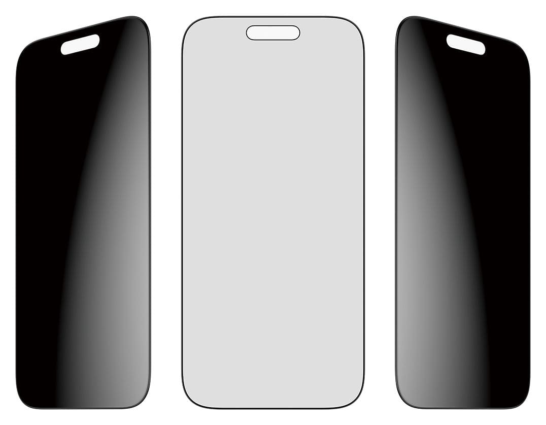 25586 2-Way Privacy Klare Bildschirmschutzfolie Gehärtetes Glas, Polyethylenterephthalat, Silikon für  Apple Apple - iPhone 17 Pro Kratzresistent, Schockresistent 