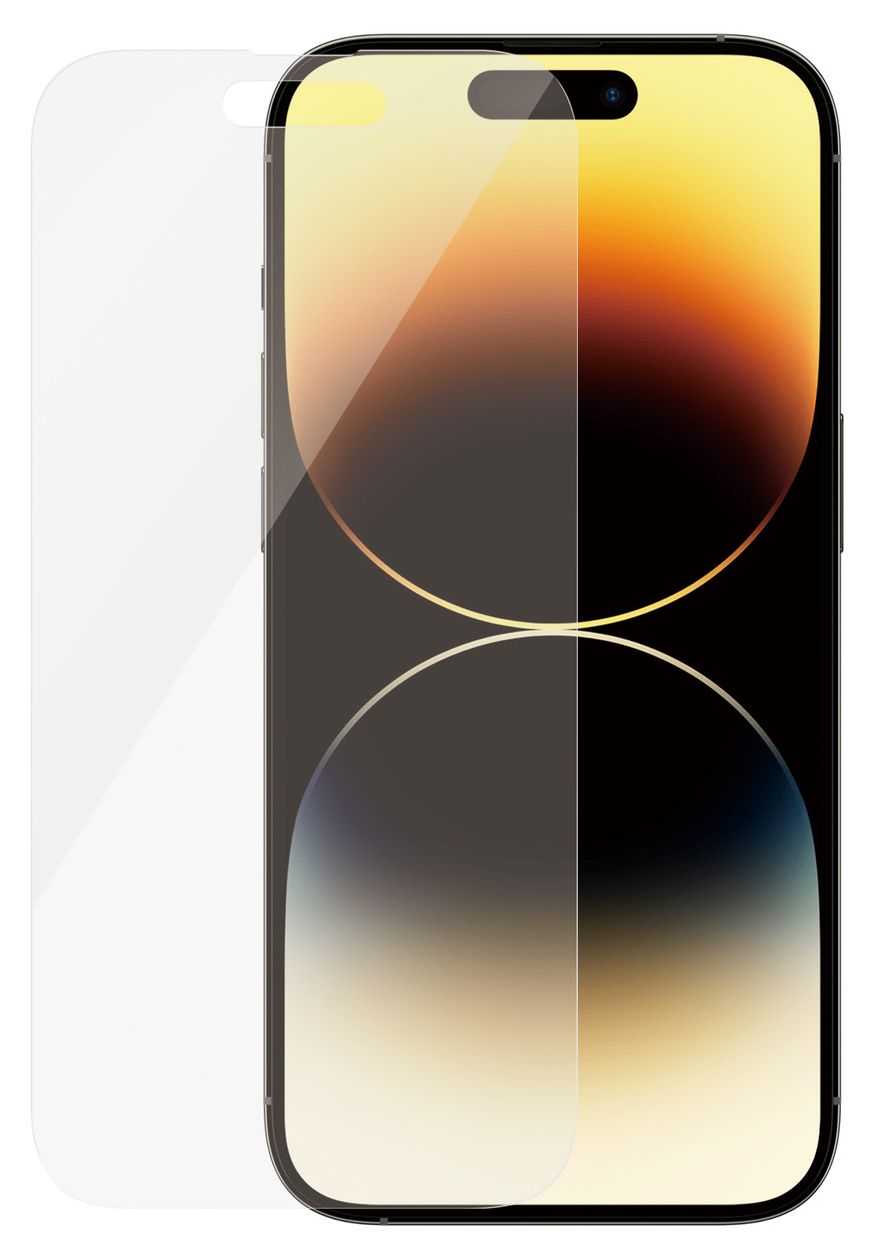 2768 Screen Protector Klare Bildschirmschutzfolie Gehärtetes Glas, Polyethylenterephthalat, Silikon für  Apple iPhone 14 Pro Kratzresistent, Schockresistent 
