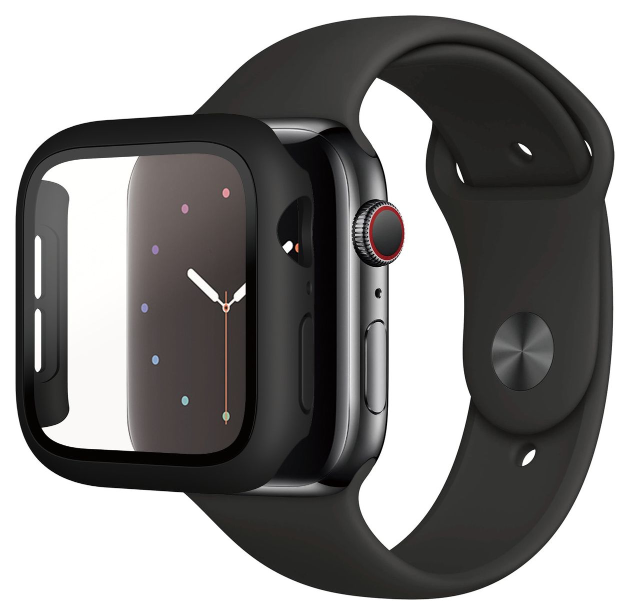 3641 Full Body Klare Bildschirmschutzfolie gehärtetes Glas für  Apple Apple - Watch Series 4 44mm, Apple - Watch Series 5 44mm, Apple - Watch Series 6 44mm, Apple - Watch SE 44mm Kratzresistent, Schockresistent, Antibakteriell 