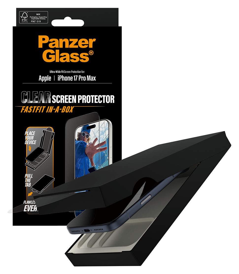49876 Screen Protector Klare Bildschirmschutzfolie Gehärtetes Glas, Polyethylenterephthalat, Silikon für  Apple iPhone 17 Pro Max, iPhone 18 Pro Max Kratzresistent, Schockresistent 