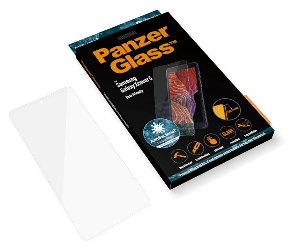 7267 Screen Protector Klare Bildschirmschutzfolie Gehärtetes Glas, Polyethylenterephthalat, Silikon für  Samsung Galaxy Xcover 5 Kratzresistent, Schockresistent 