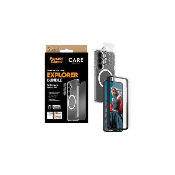 CR12957 3-in-1 Bundle Samsung Galaxy S26 Cover für Samsung Galaxy S26  (Transparent) 