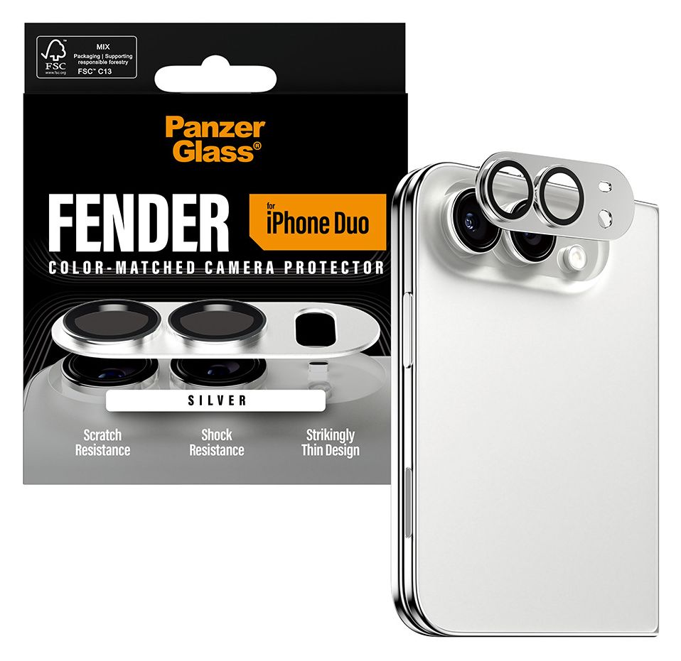 Fender Kameraobjektivschutz Silikon für Apple iPhone Duo 
