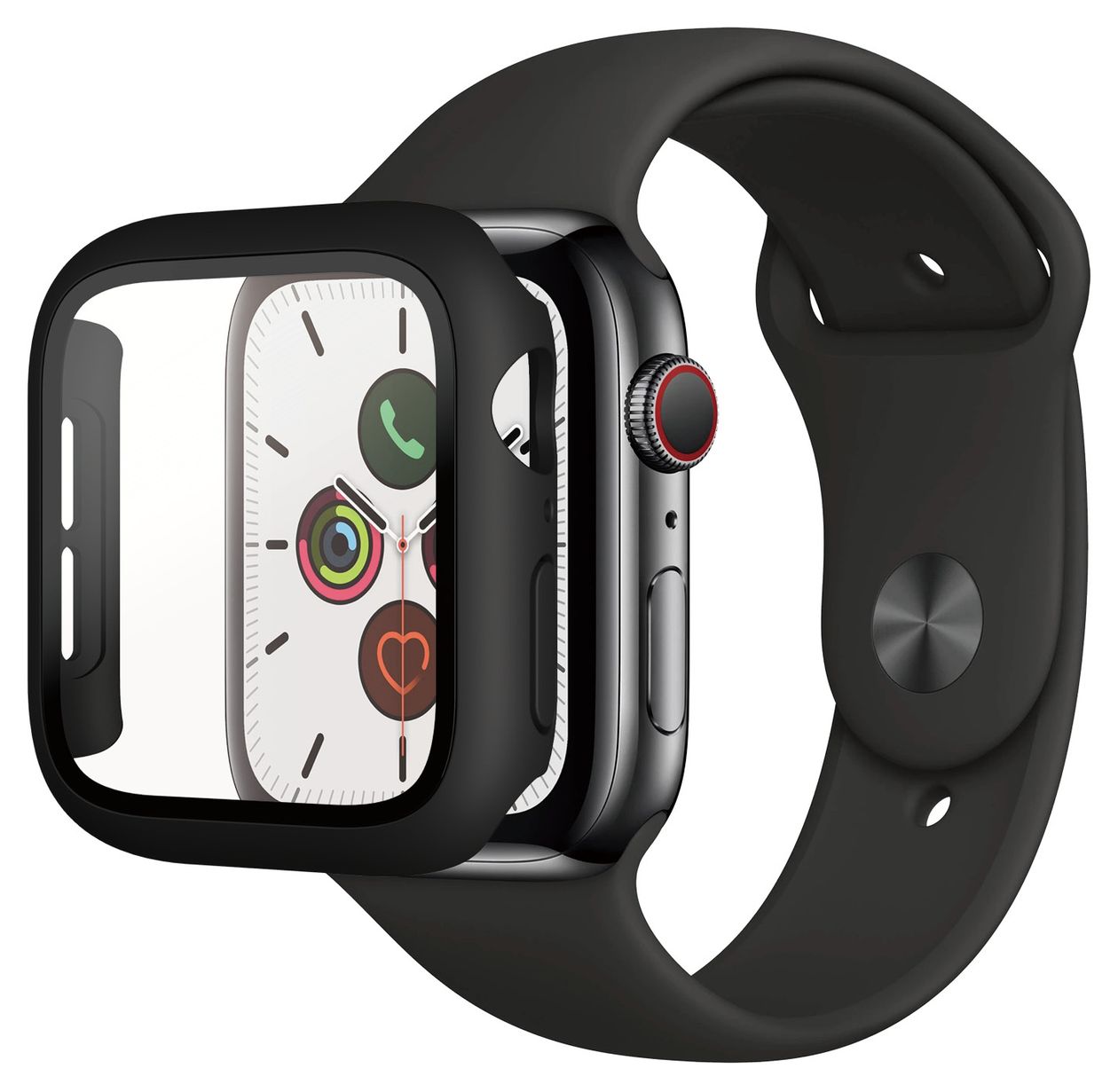 Full Body Klare Bildschirmschutzfolie gehärtetes Glas für Apple Watch Series 4/5/6/SE 40 mm 
