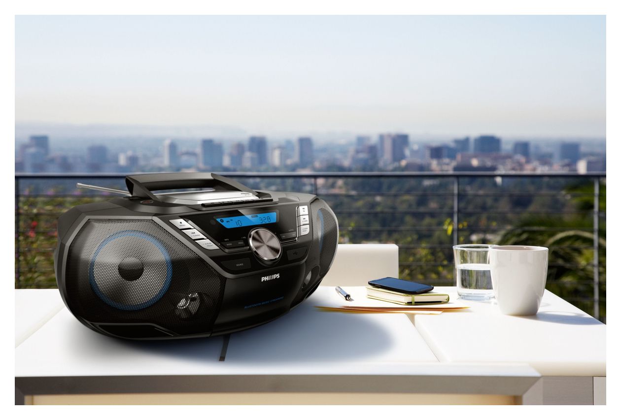 AZB798T/12 CD Player DAB, DAB+, FM Radio  (Schwarz) 