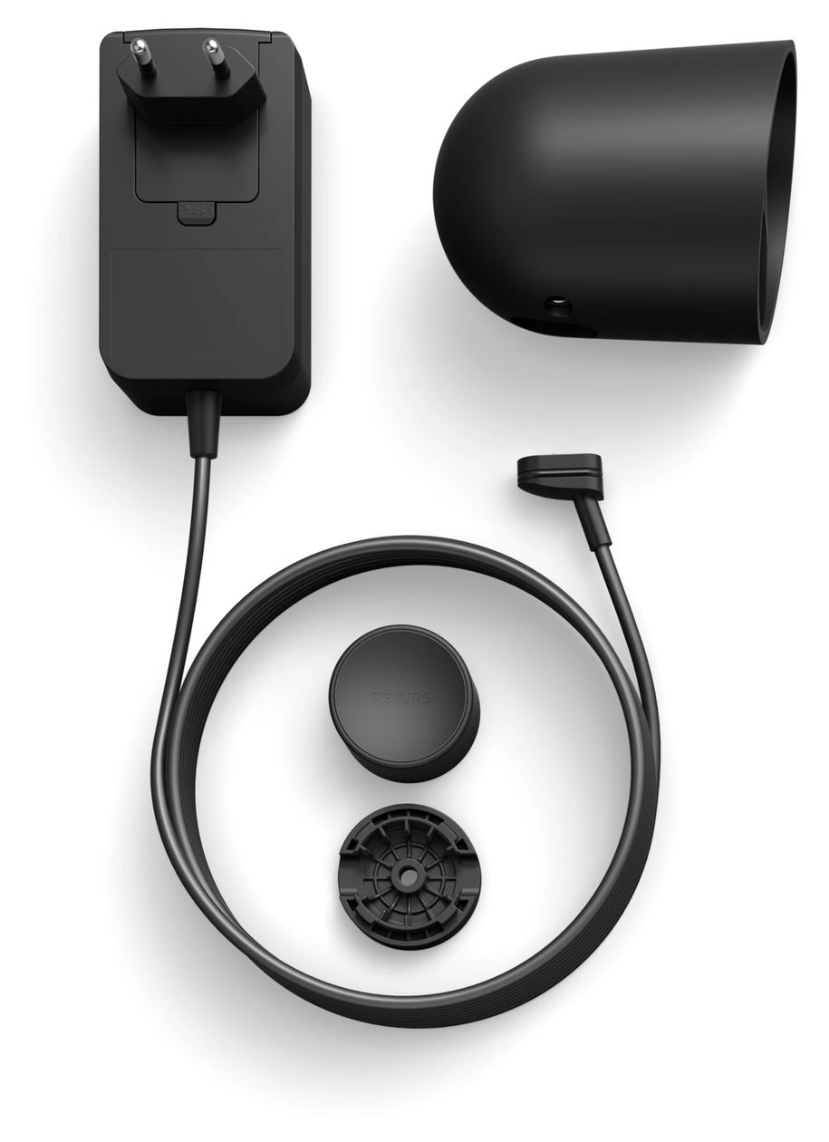 Hue Secure Kamera 1920 x 1080 Pixel IP-Sicherheitskamera IP20, IP65 Innen & Außen Nachtsicht  (Schwarz) 