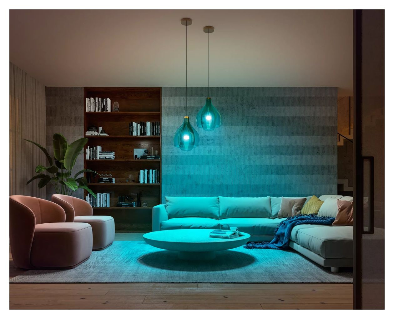 Hue White & Color Ambiance Starter-Set: E27 A60 Doppelpack LED Set für intelligente Beleuchtung Multi AC 
