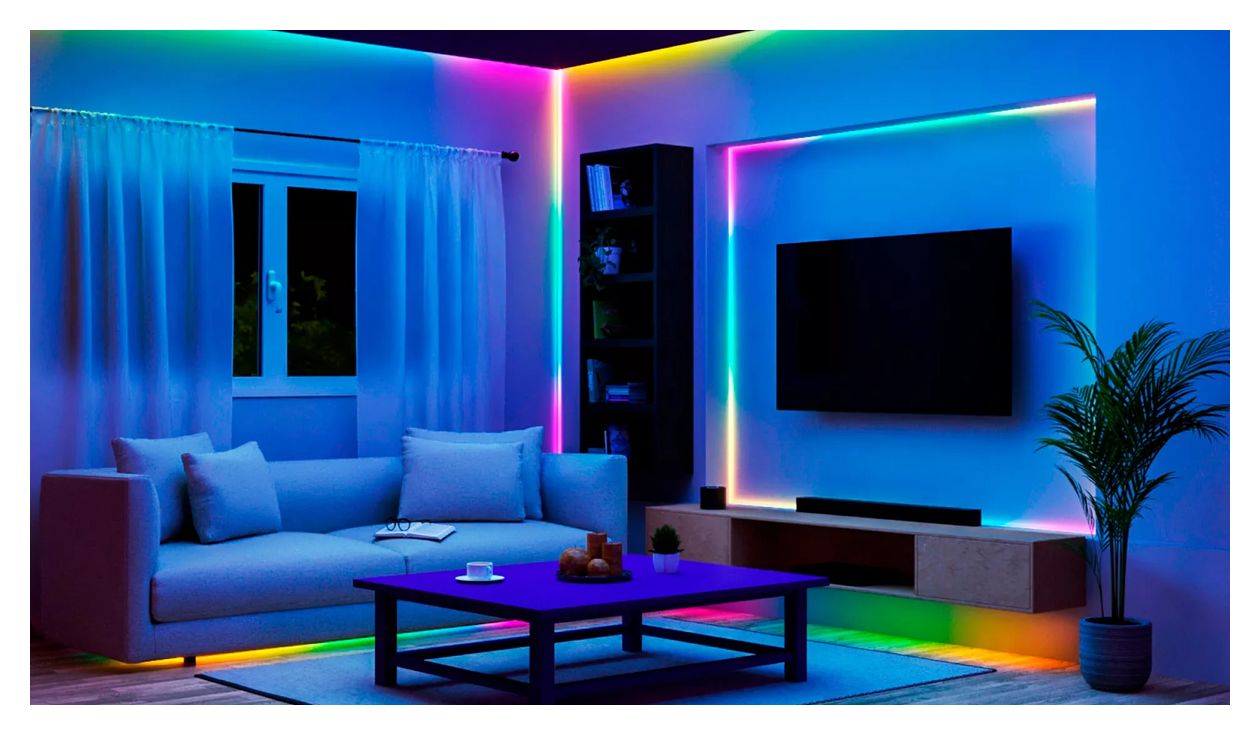 Smarter RGBIC-LED-Lightstrip, 20 m, Typ C, Connected by WiZ 