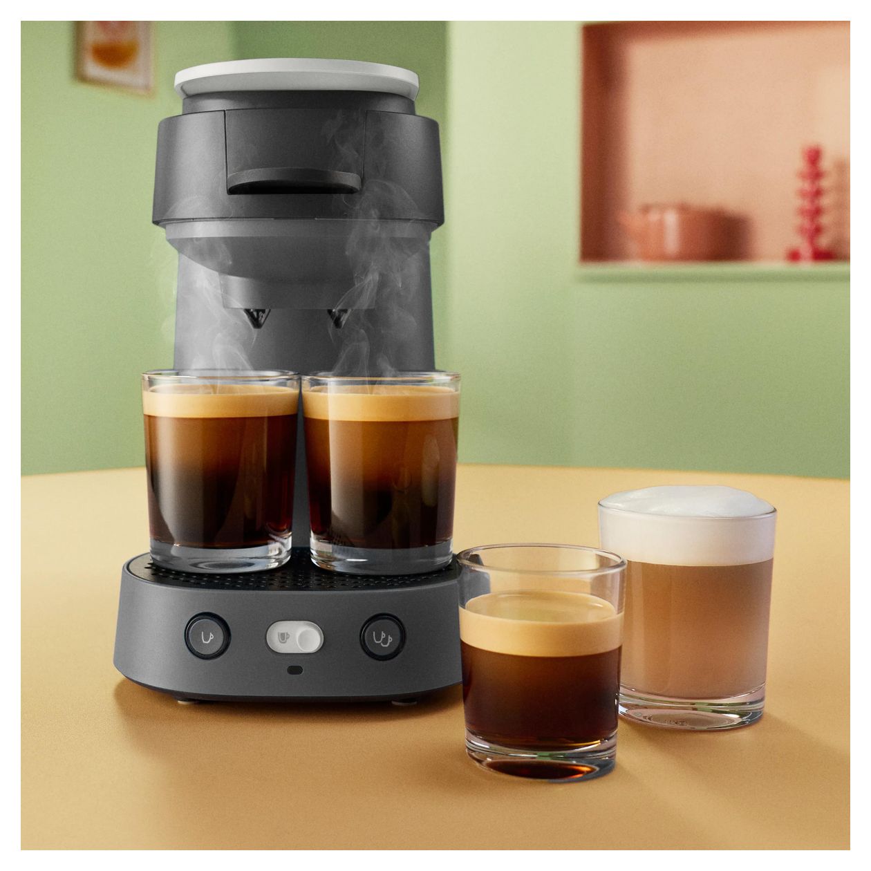CSA225/65 Senseo Vibe Kaffeepad Maschine  (Schwarz, Weiß) 