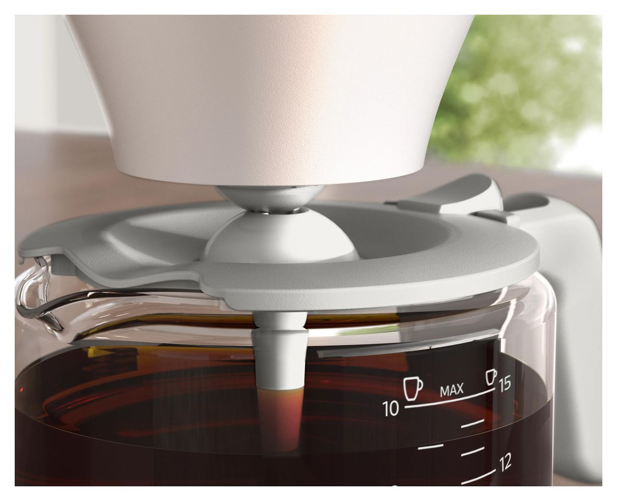 HD5416/00 Cafe' Gourmet 15 Tassen Filterkaffeemaschine 1,2 l  (Weiß) 