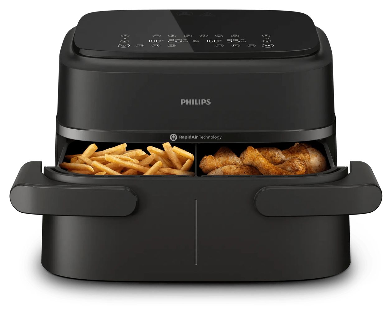 Series 1000 NA150/00 Doppel Heißluftfritteuse 7 l 2450 W  (Schwarz) 