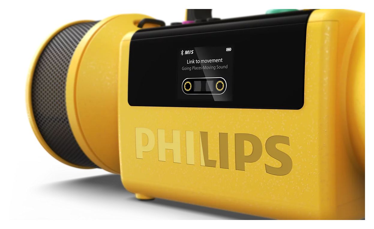 TAMS80 The Tube 140 W Bluetooth Lautsprecher IP67 Laufzeit bis 24 h  (Gelb) 
