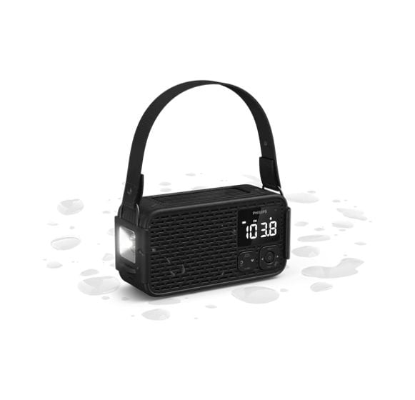TAR3500/00 FM, AM Radio Tragbar Staubgeschützt, Wasserfest IP55  (Schwarz) 