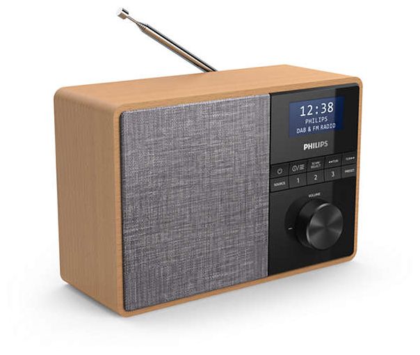 TAR5505/10 Bluetooth DAB, DAB+, FM Radio (Schwarz, Grau, Holz) 
