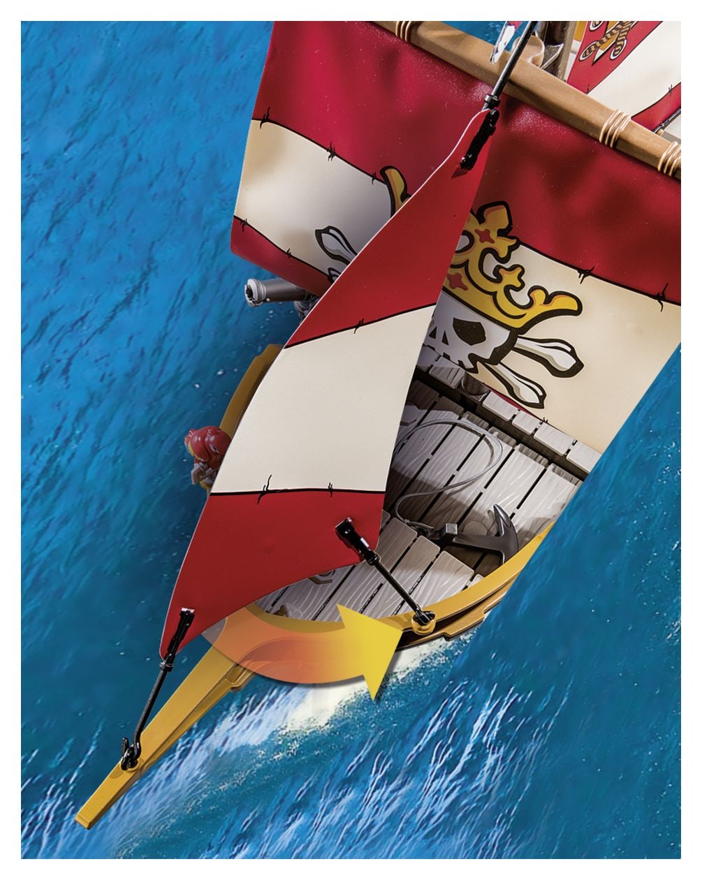 Pirates Kleines Piratenschiff Spielset 101 Teile  (Mehrfarbig) 