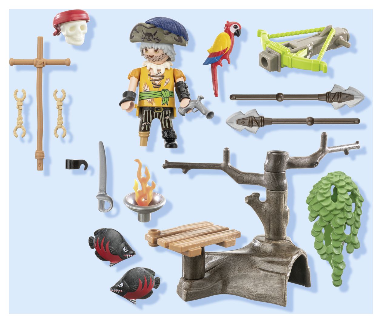 Pirates Pirat mit Balliste Spielset 31 Teile  (Mehrfarbig) 