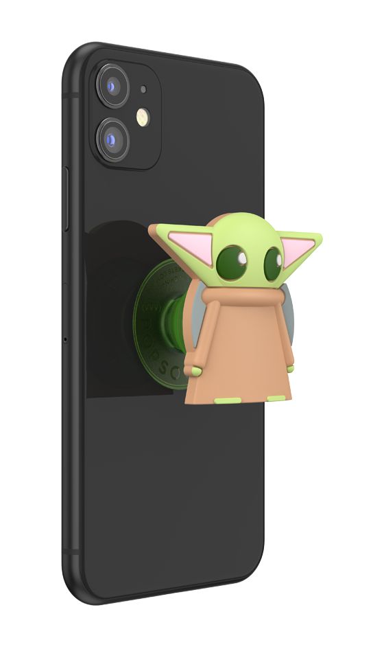 PopGrip Star Wars Mandalorian - PopOut Grogu Fingerring für Universal (Hellbraun, Hellgrün) 