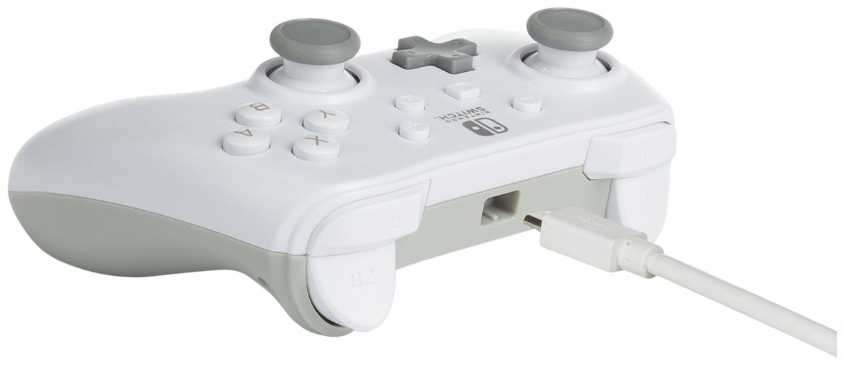 Wired Analog Gamepad Nintendo Switch Kabelgebunden (Grau, Weiß) 