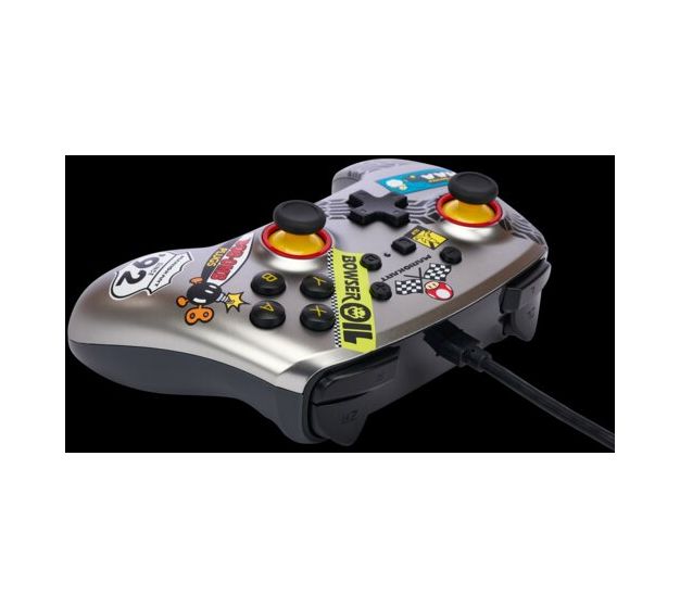Enhanced Wired Controller Mario Kart Analog / Digital Gamepad für Nintendo Switch (Schwarz, Blau, Orange, Rot, Silber, Weiß) 