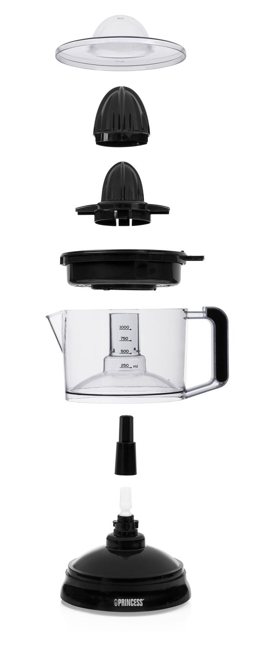 201004 Classic Zitruspresse 25 W (Schwarz, Transparent) 
