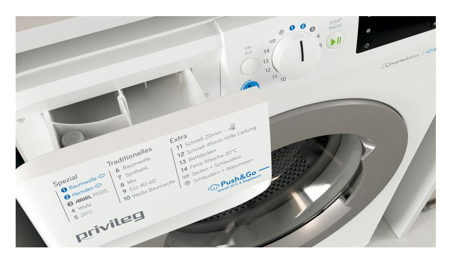 PWFVX853A 8 kg Frontlader Waschmaschine 1400 U/min AutoClean 