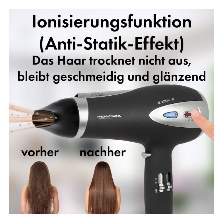 PC-HTD3113 Haartrockner 2200 W  (Schwarz) 