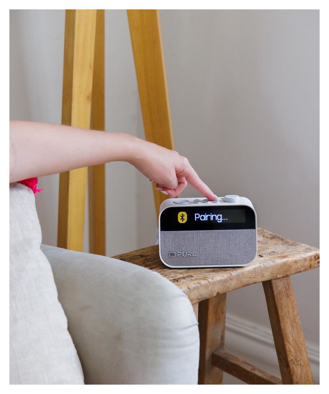 Moment Charge Bluetooth Radio Tragbar  (Weiß) 