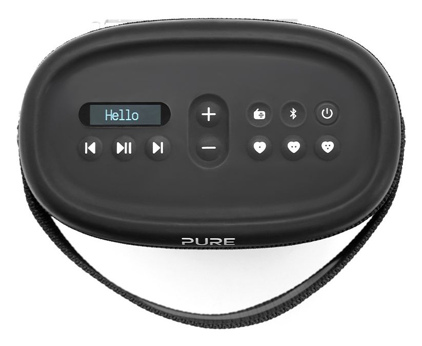 Woodland Bluetooth DAB+, FM Radio Tragbar Wasserdicht IP67  (Schwarz) 